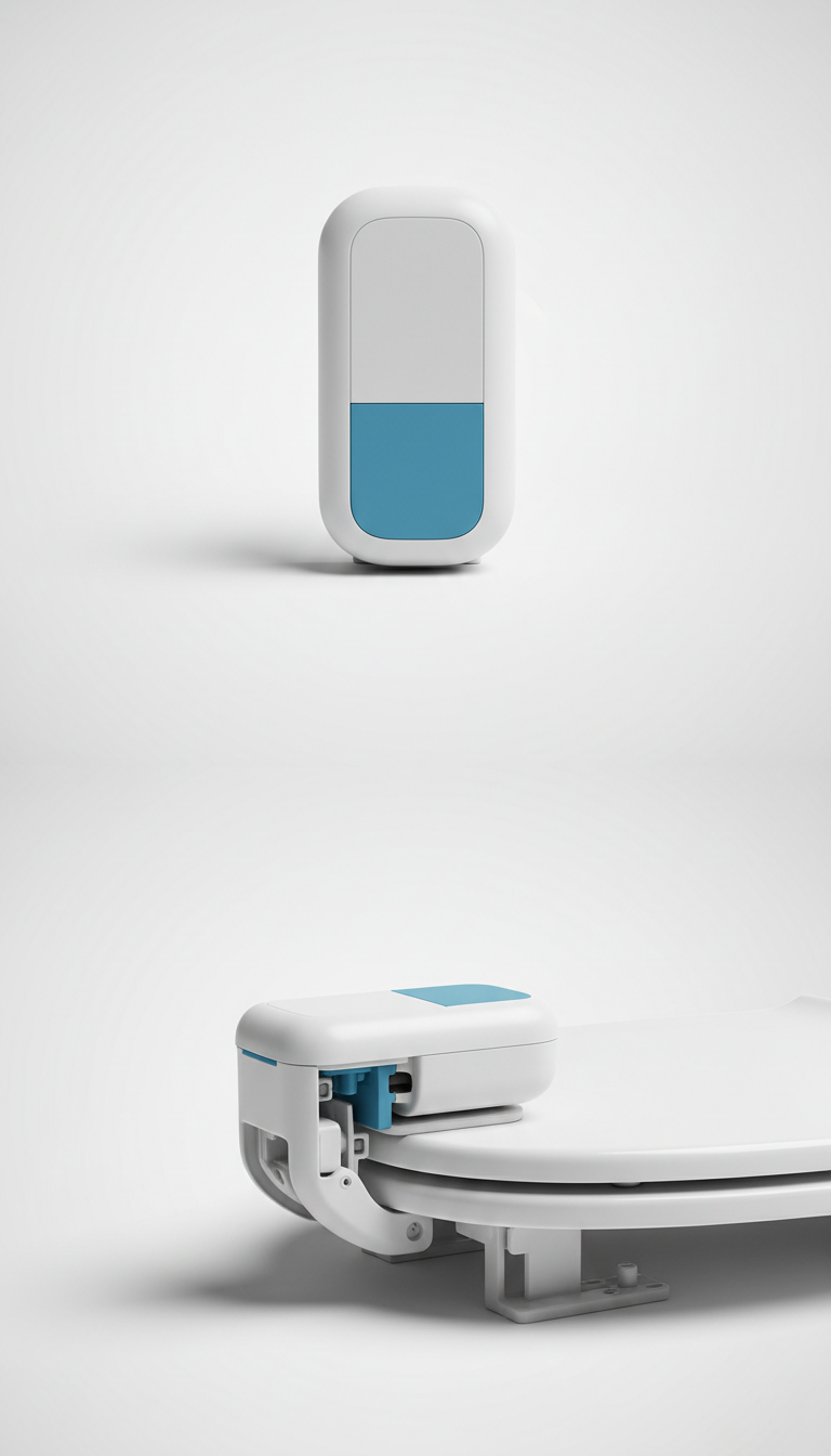Toilet seat lifter ice white edition